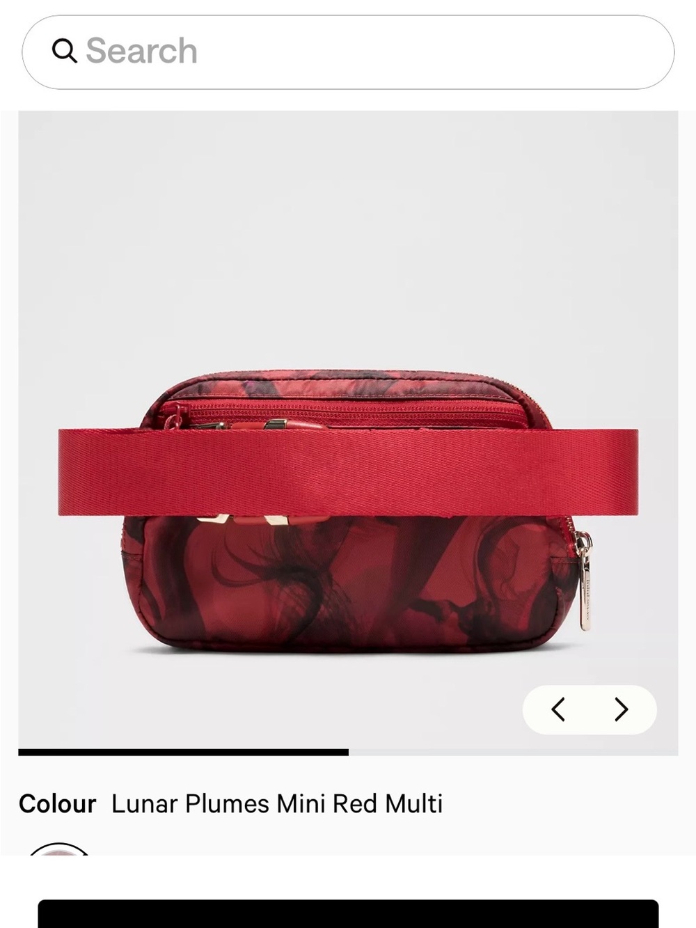lululemon athletica Lunar Plumes Mini Belt Bag - Red Multi - Picture 3 of 5